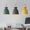 Nordic Lamps Simple Modern Macaron Living Room Chandelier Restaurant Dining Table Single-head Milk Tea Shop Lighting Chandelier