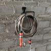 2 Pieces Sturdy Garage Hangers for Bikes and Ropes Water Pipe Holders Workshop Storage Solution Garden Tools Brackets