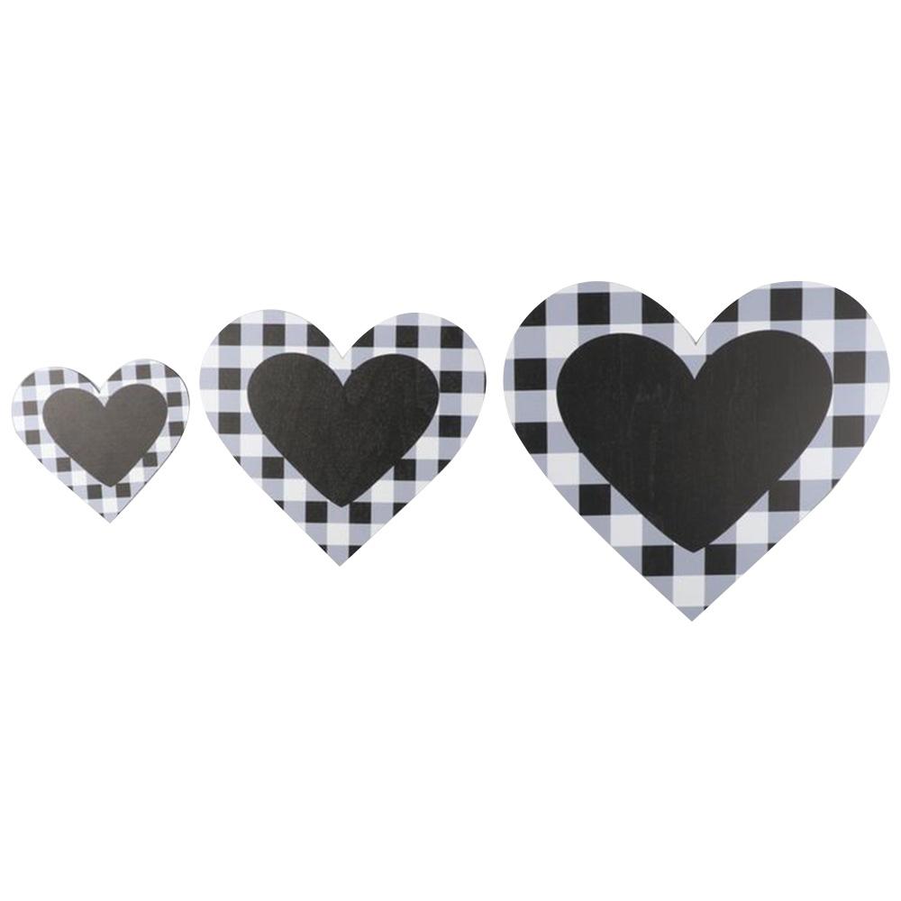 

3 шт. Черные настенные художественные вывески из дерева Деревянная доска для украшения комнаты Стена