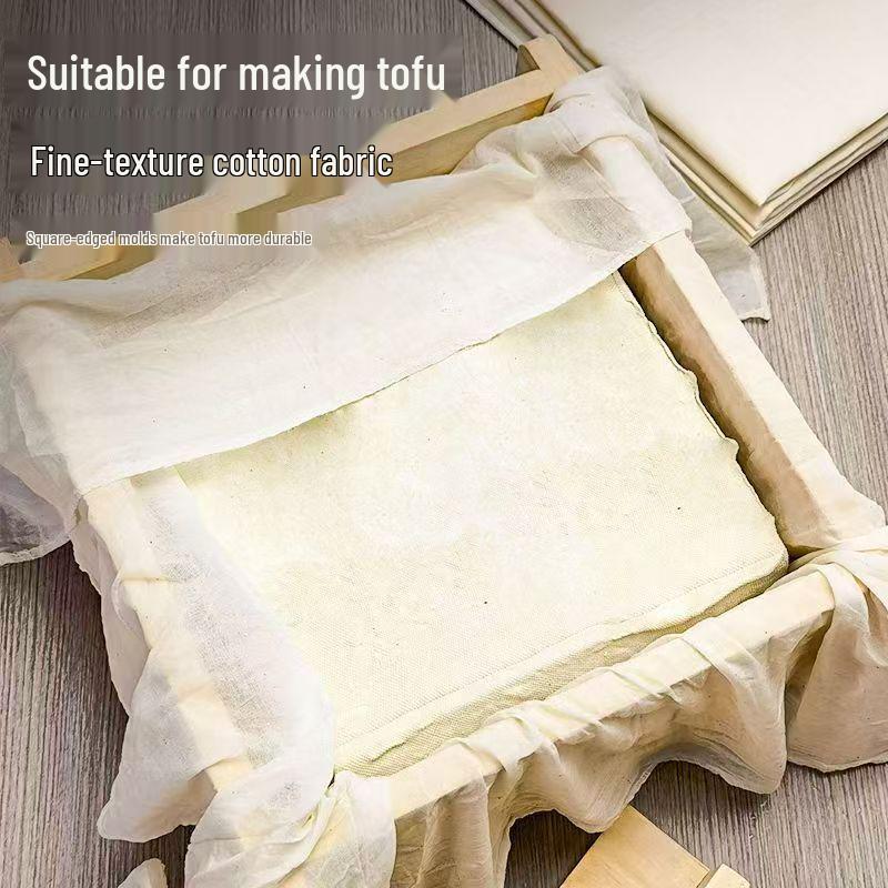 Cotton Tofu Cloth & Soy Milk Filter Mesh – Durable, Thickened Gauze for Soft & Firm Tofu