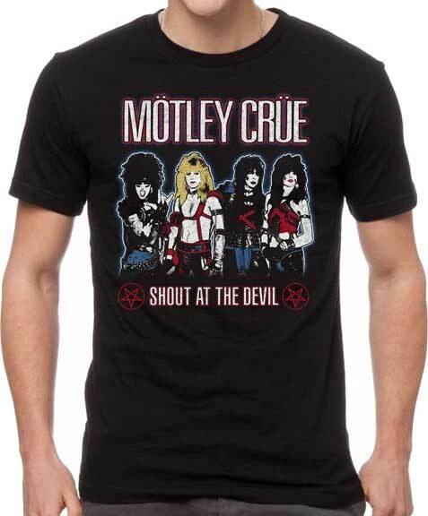 

Motley Crue Shout at the Devil Heavy Metal Rock Music Band T Shirt MOT10263 L