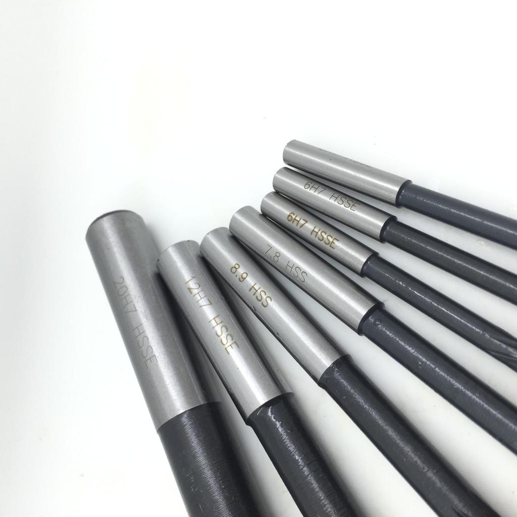 Spiral Reamer Set: Straight Shank, Sizes 9.05 to 9.9 mm