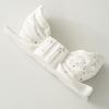 Ceramic Bow Candle Holder Taper Candle Stand Candlestick Table Centerpiece Holiday Party Home Office Desktop Decor Ornament