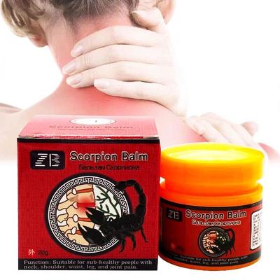 Scorpion Balm 20g - Pain Relief Massage Oil for Neck, Shoulder, Waist, Leg, and Joint Pain