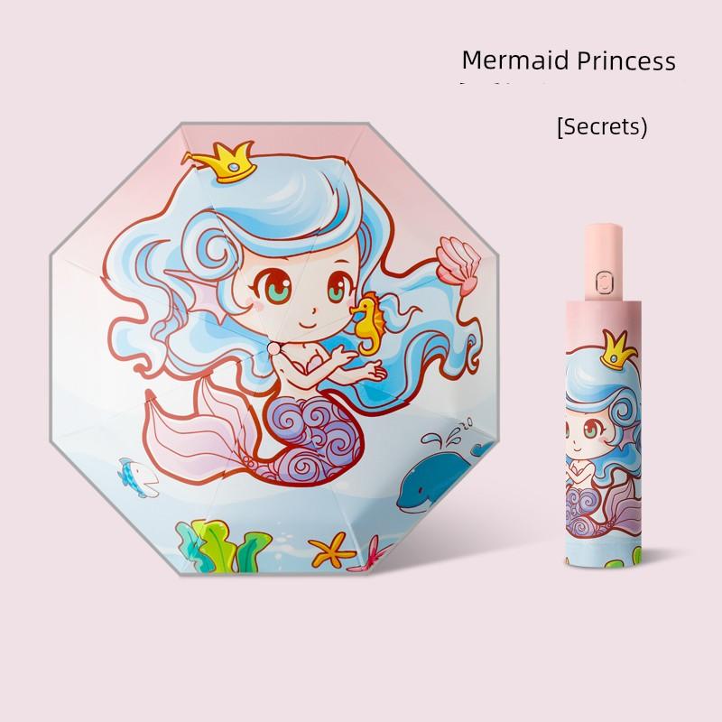 Children's Umbrella Safety Anti-Rebound Boys and Girls Kindergarten Primary School Students School Dedicated Sunny and Rainy Dual-Use Self-Opening