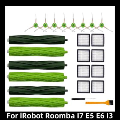 Hepa Filter Brush Roll for iRobot Roomba I7 E5 E6 I3 Series Robot Vacuum Cleaner Accessories Hepa Filter Side Brush Mop Cloths