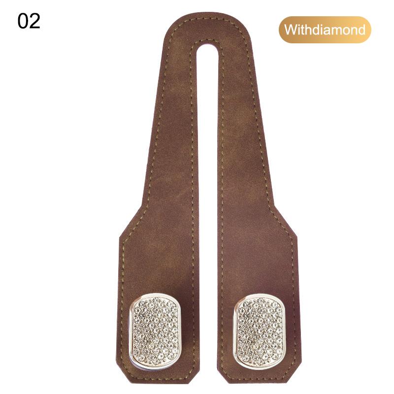 2 i 1 Bil Nakkestøtte Krok Premium Semsket Baksete Hengende Dobbel Krok 15 kg Stor Bærende Legeringskrok Henger Universell