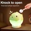 Wooden Fish Night Light Cute LED Lamp Nursery Nightlight for Kids Rechargeable Bedside Touch Lamp Fun Stress-Relieving Toy And Home Decor