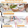 35-Piece Aluminum Turntable Cake Decorating Set with Piping Tips, Scraper, and Spatula