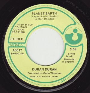 

7inch Record DURAN DURAN - Planet Earth NONE Harvest 1981 US Rock Used