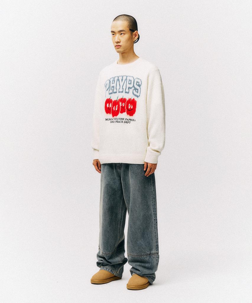 PHYSICAL DEPARTMENT Paprika Brush Knit_Ivory