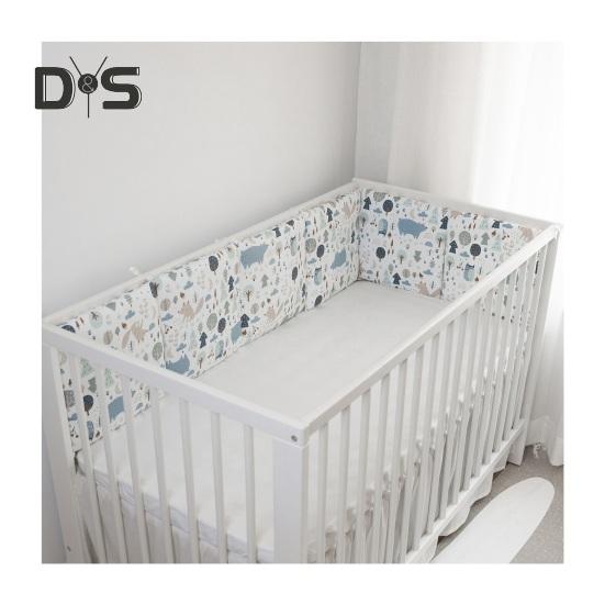 6-teilige Krippeneinlage zum Zahnen, 11,8 x 11,8 Zoll, Antikollisions-Babybett-Stoßstangenpolster, Krippenseitenschutz, Kinderbettschienenschutz