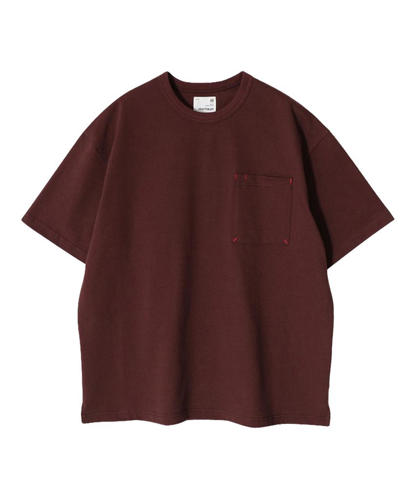 Holliseon Lawrence Short Sleeve T-Shirt Burgundy