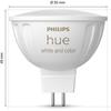 Smarte Glühbirne - PHILIPS HUE - MR16 - Weißes und farbiges Licht - Bluetooth-kompatibel - Funktioniert mit App und Stimme