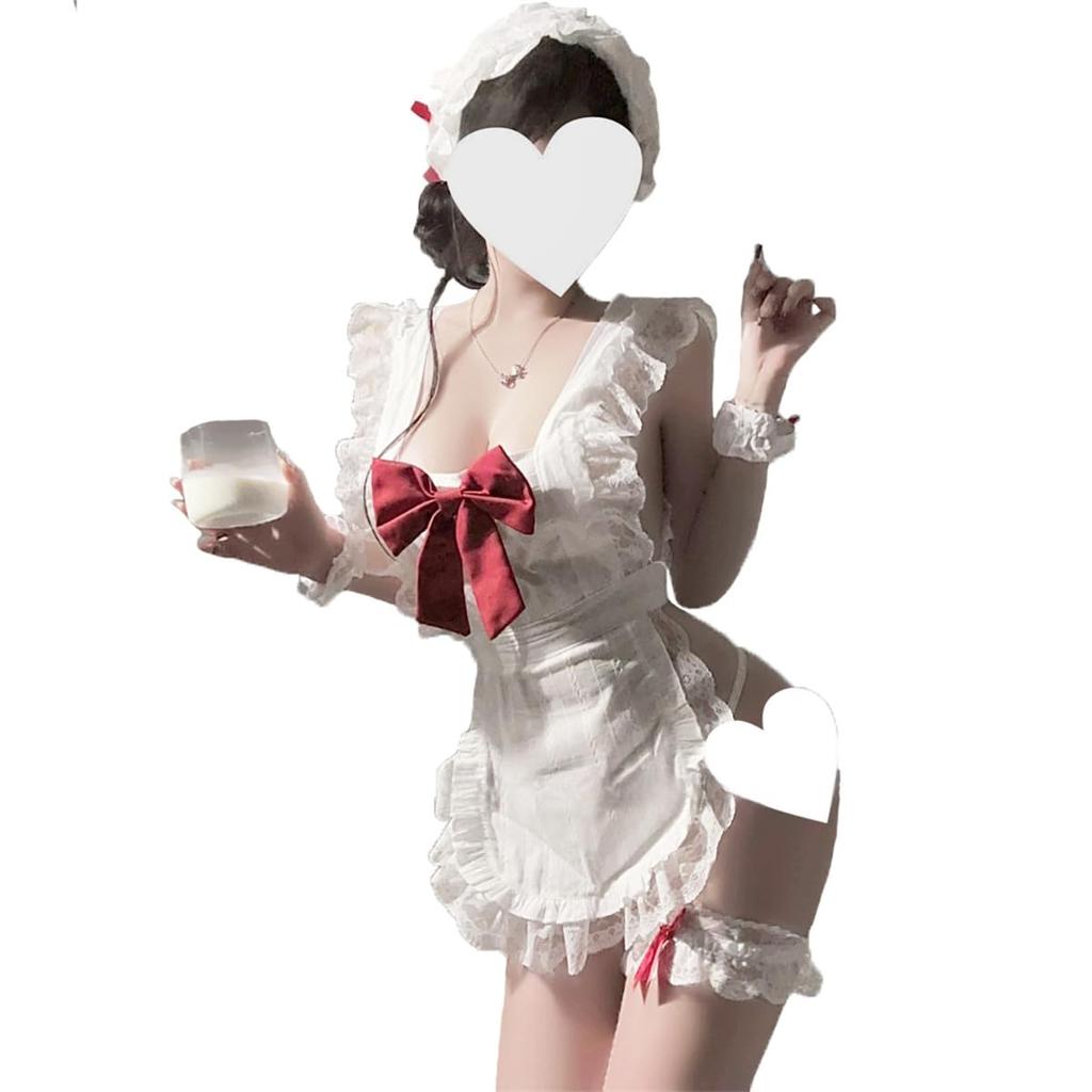 Maid Naked Sexy Maid Halloween Lolita Free Black [WhimsiNova] Outfit, Apron, Cosplay, Lingerie, Babydoll, Cute, Lace, See-through, Uniform, Extreme,