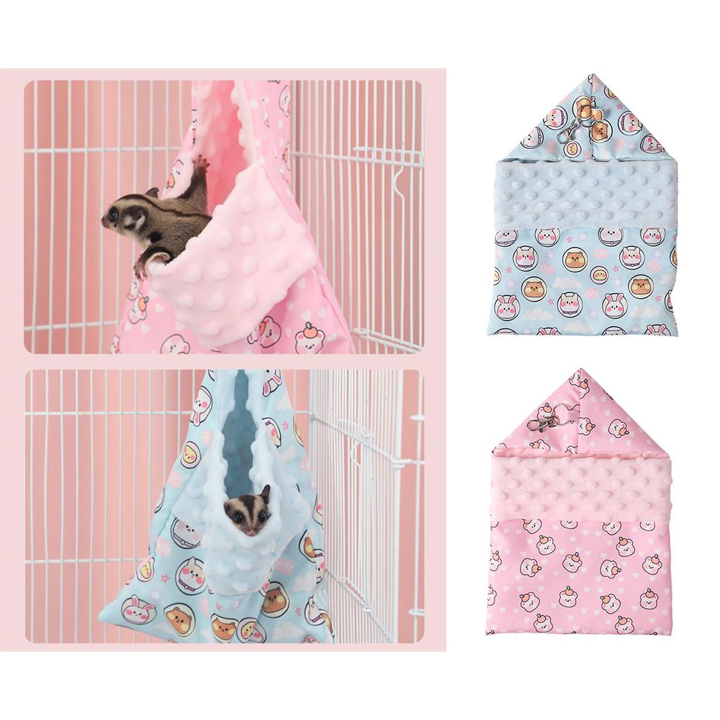 Hängendes Hamsterbett Hängendes Kaninchenspielzeug Weiche Höhlenhaus für Hamster für Meerschweinchen Rennmäuse Molarspielzeug Bett