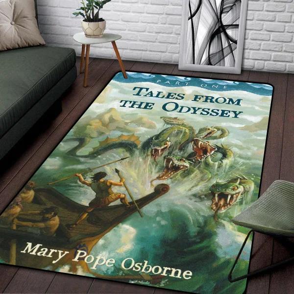 Ancient Greek Homeric Mythology THE ODYSSEY Printed Carpet for Living Room Sofa Bedroom Bedside Mat Bathroom Decoration