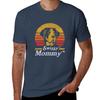 Retro Vintage Greater Swiss Mountain Dog Mommy Tshirt Basic Solid Color Short Sleeve Cotton Top
