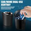 Car LED Portable Multifunctional Ashtray Car Accessories for SEAT Leon FR 5 6 Alhambra MK3 MII Altea 5F Ibiza Toledo Cordoba