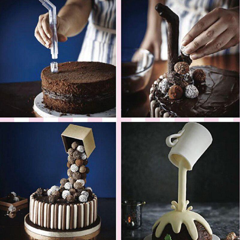 3D Cake Frame Tiers Gravity Defying Cake Pipe Structure Stand Cake Bake Tool KV 3D Cake Frame Tiers Gravity Defying Cake Pipe Structure Stand Cake Bake Tool KV