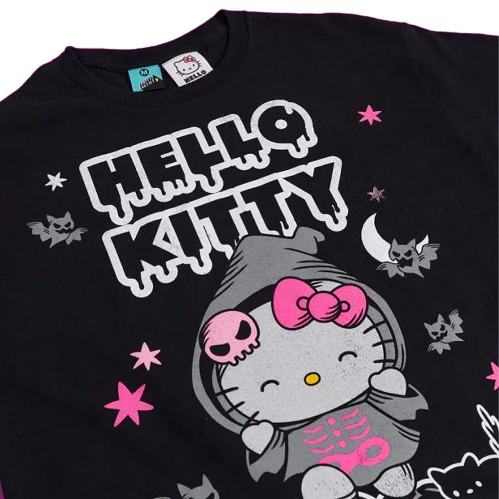 Hello Kitty Unisex Adult Grim Reaper Halloween T-Shirt