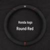 Suede & Genuine Leather Steering Wheel Cover for 9th & 10th Gen Accord - Ultra-Thin, All-Season