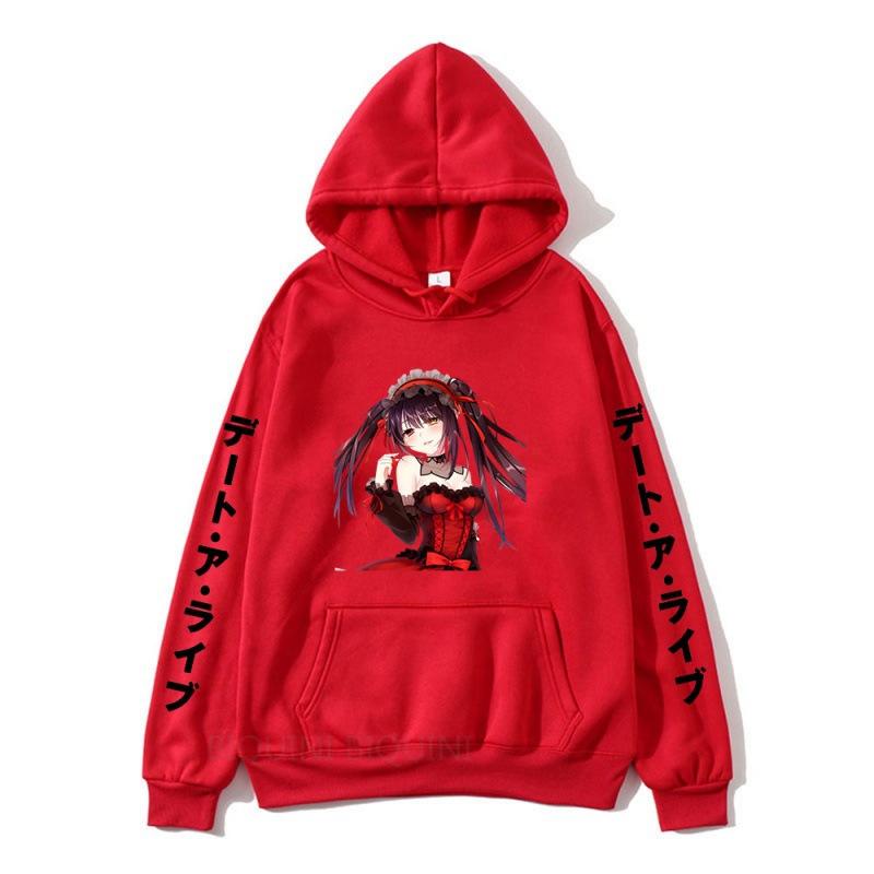 Date A Live Nightmare Hoodies Print Fashion Sweatshirt Casual Unisex Autumn Winter Fleece Streetwear Tops Male Sudaderas