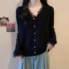 Plus Size Lace Patchwork Sweater - Slim Fit Knitwear for Women (Autumn/Winter)