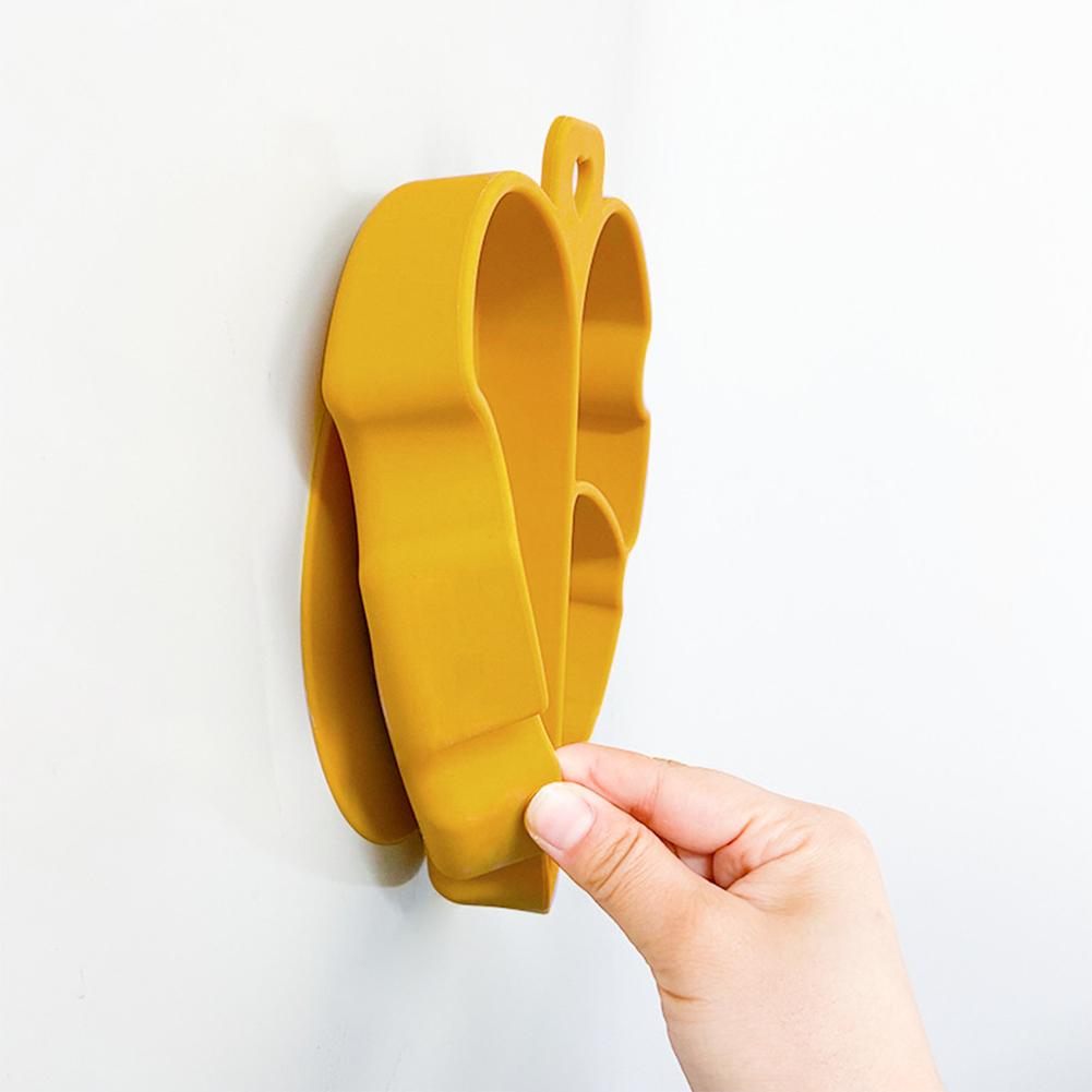 Children Silicone Food Bowl Leaf Shape Large Capacity Suction Cup Temperature Resistance Compartment Platen