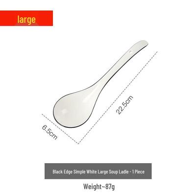Zhao Ran Ceramic Large Soup Spoon
