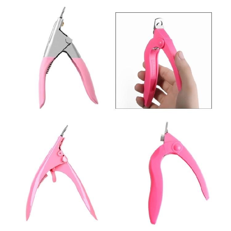 Professional Nail Art Clippers Special Type U False Tips Edge Cutter Manicure Adjustable Stainless Steel Nail Art Tool