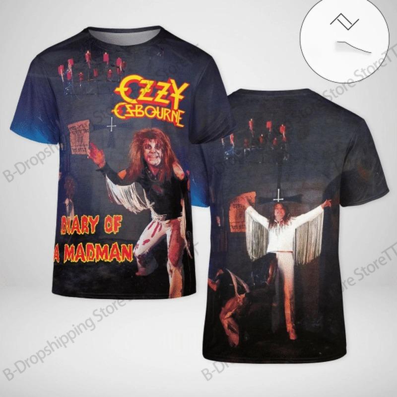 Men T-shirt Rock Band Ozzy Osbourne 3d Print T Shirt Tops Womens Sports Large Size Tops Tees Summer Tshirt Kids Clothes Street