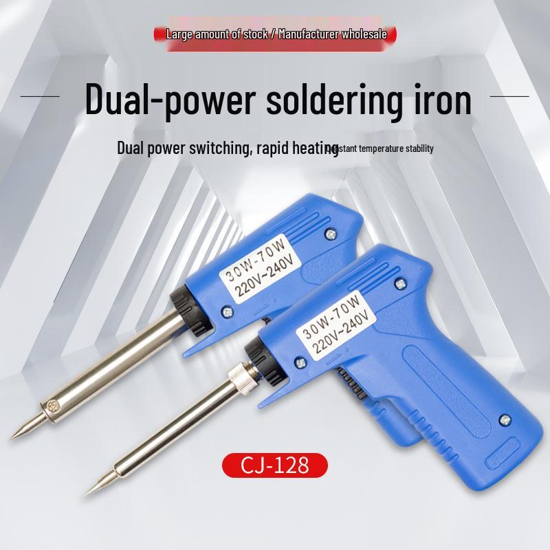 Dual Power Electric Soldering Iron, Long-Life Internal Heating, Temperature-Controlled Tool for Household Appliance Repair