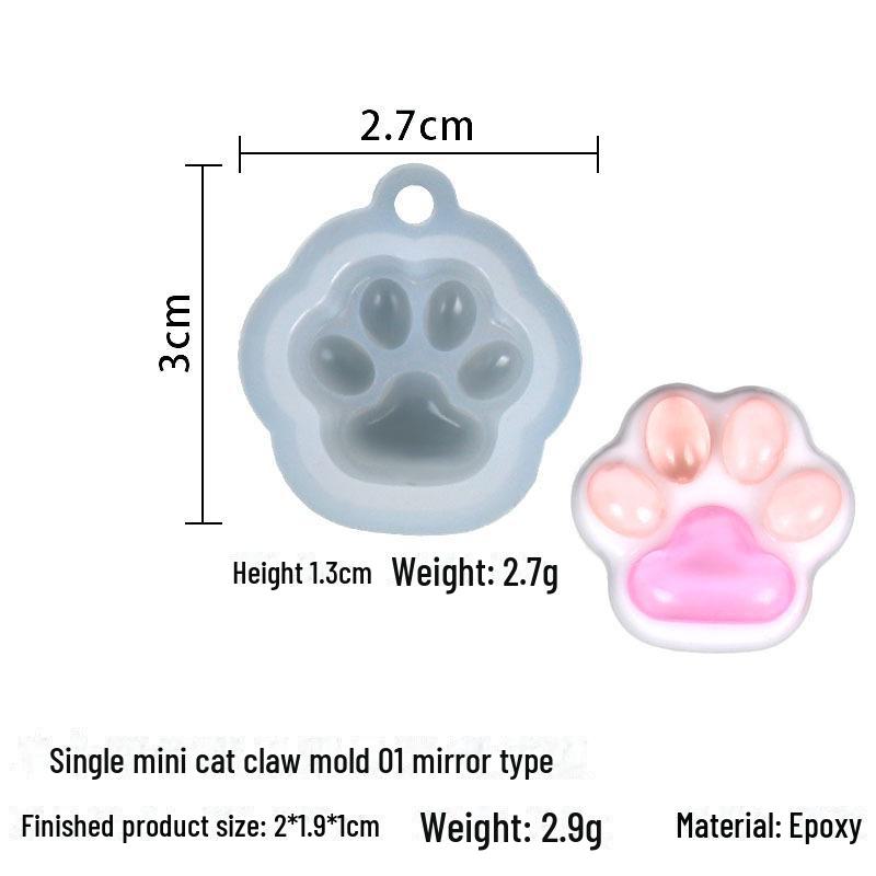 DIY Pazur kota silikonowa forma do robienia kolczyków i breloków