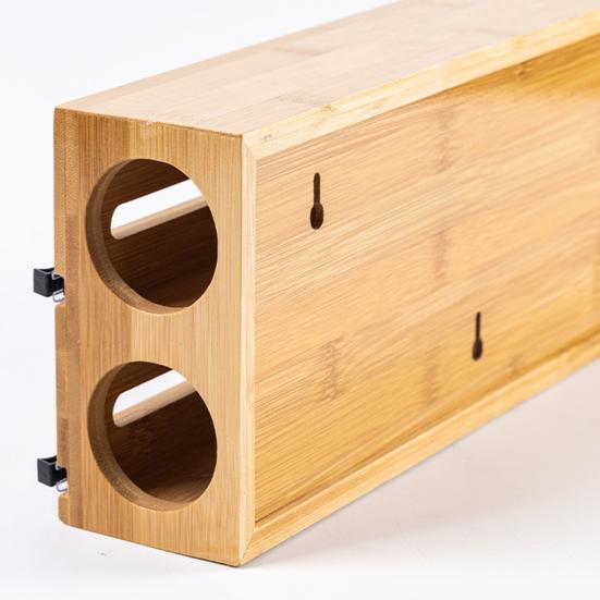 Food Cling Film Cutter Plastic Wrap Dispenser with Slide Cutter Aluminum Foil Dispenser Wall-Mounted Organizer