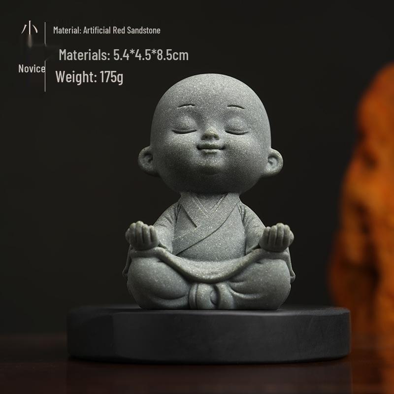 Wukong Blue Sand Sculpture: Multi-Functional Brush Holder & Creative Paperweight Ornament