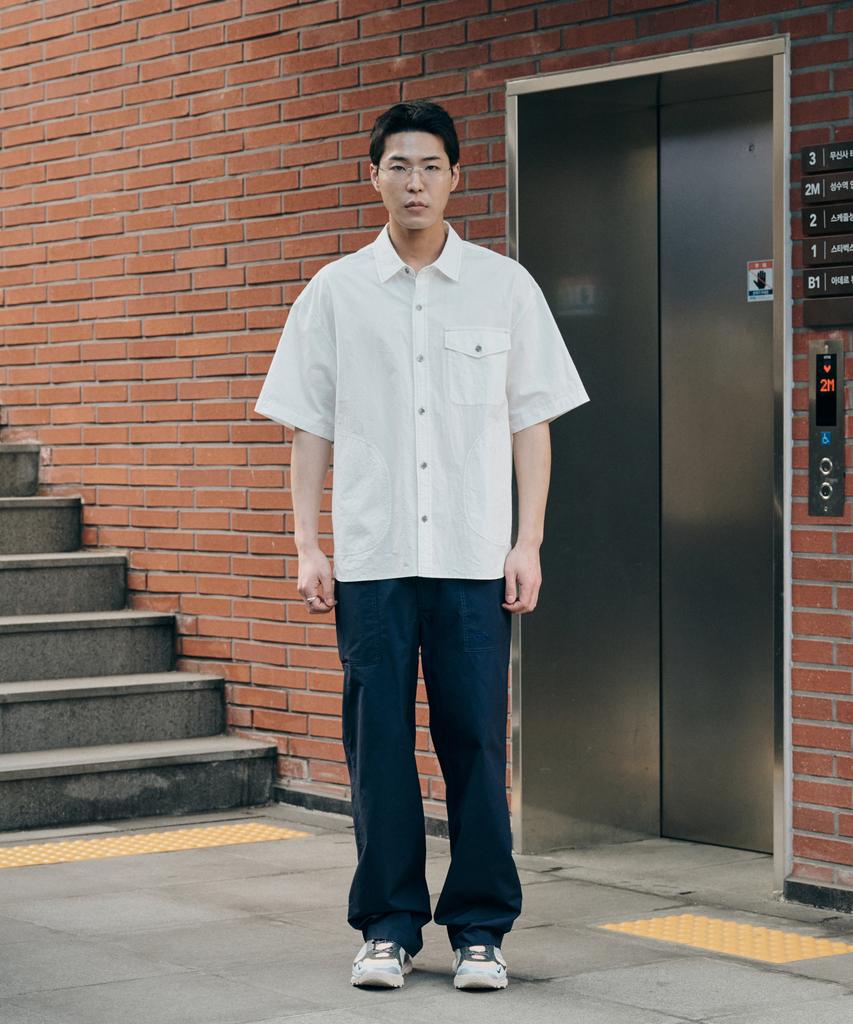 Nontai Fatigue Pocket Baker Pants (Navy)