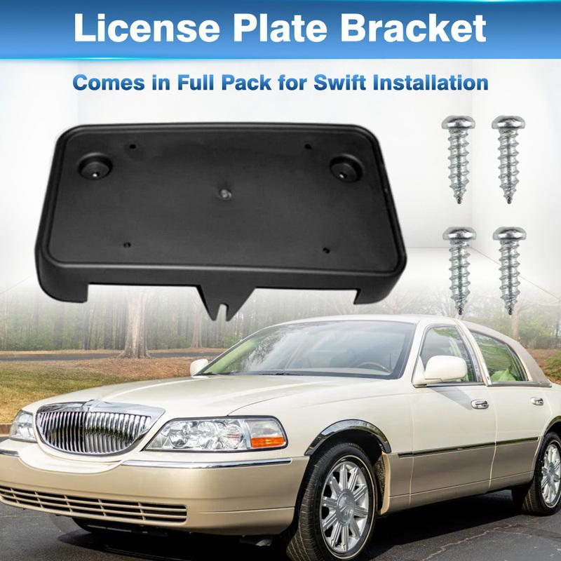 Front Bumper License Plate Bracket For Lincoln Town Car Designer Series Signature Cartier L Executive Ultimate 3W1Z17A385AAB