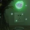 Mermaid Fairy Glow-In-The-Dark Switch Stickers Bedroom Living Room Room Switch Decorative Wall Stickers