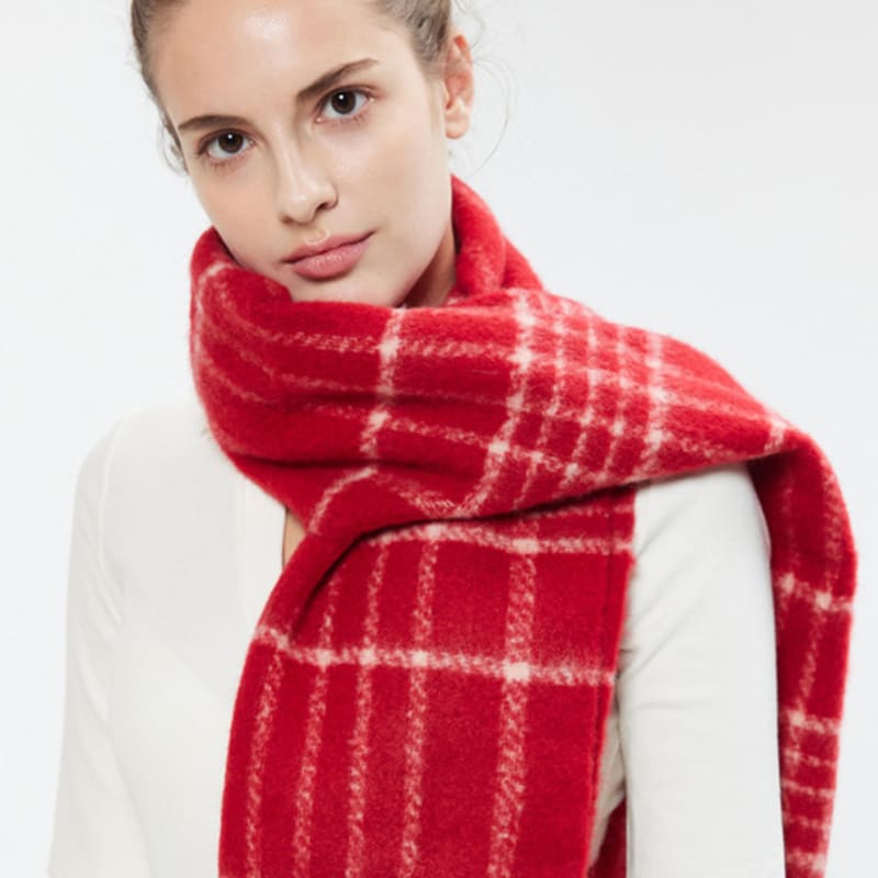 

BRIGHTEN Hailey Muffler (4colors) 01 Holiday Red