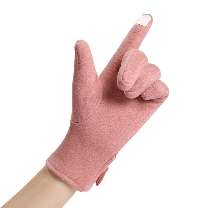 Winter Gloves Warm Touch Screen Riding Windproof Internal Plush Warm Catch Velvet Gloves Fashion Women Outdoor Gloves