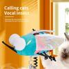 1 Set Cat Teaser Toy Vivid Exquisite Relieve Boredom Bee Shape Pet Cat Plush Squeaky Toy Pet Supplies