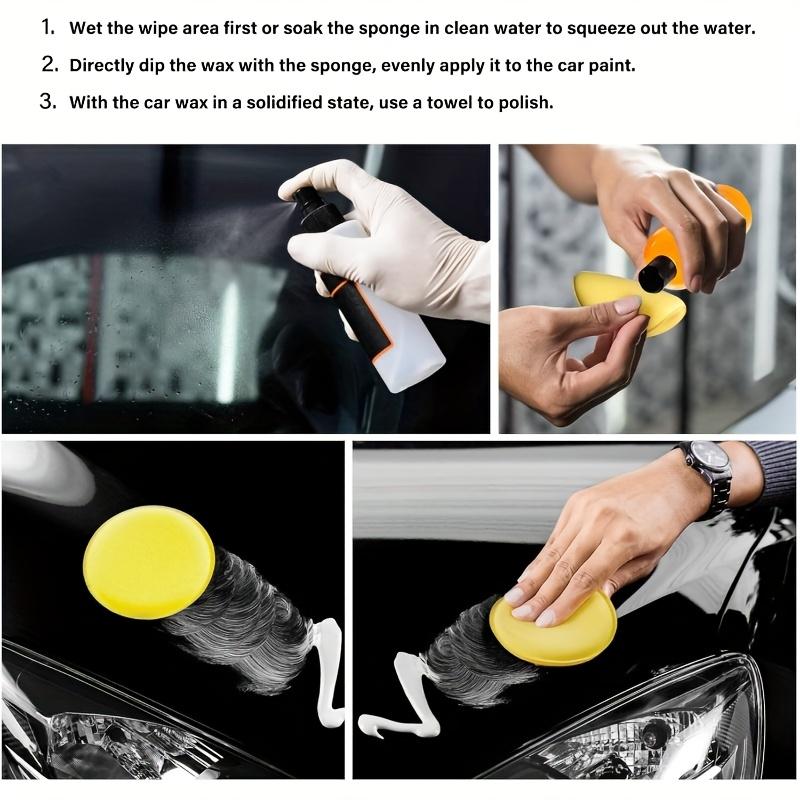 24pcs Foam Car Wax Applicator Pad Foam Applicator Pads Detailing Round 4 Inch Polishing Sponges for Car Wax Applicator Pad
