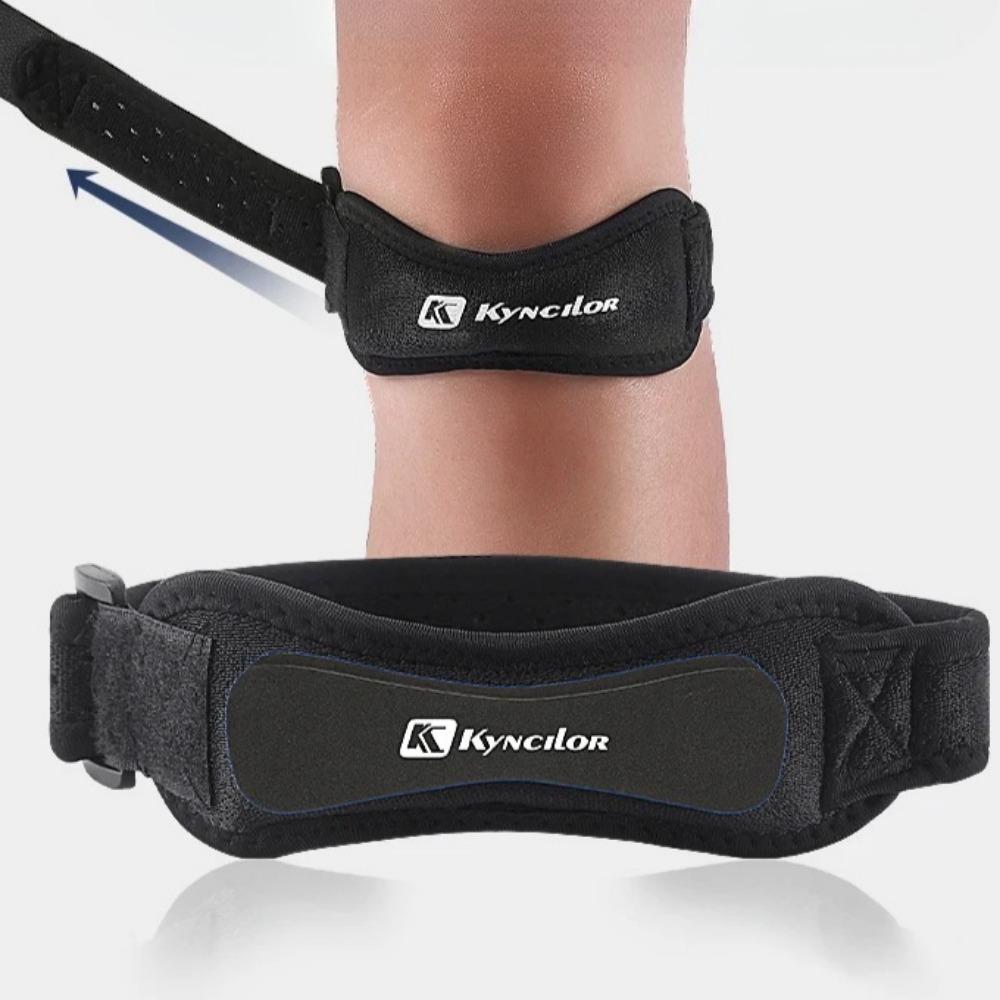 1PC Adjustable Patella Kneecap Band Silicone Gel Knee Tendon Strap Knee Support for Running Cycling Gym Sports