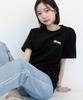 Tijeoteu Logo Round Neck Layered Short Sleeve T-Shirt (White, Black) Tss_12