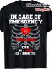 Men's T-shirt, 2026 New CPR First Aid Instruction Printed T-shirt, Emergency Rescue Guide Pattern, and Medical Personnel