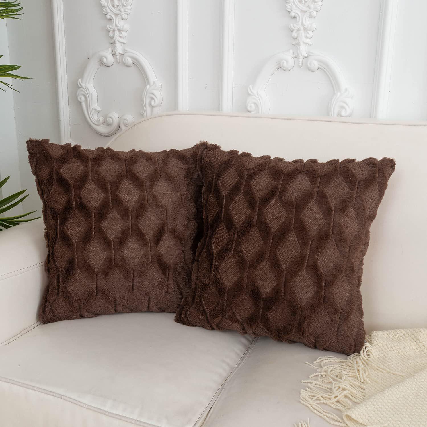 

Стеганая диванная подушка, прикроватная наволочка, бархатная наволочка, плюшевая подушка, автомобильная поясничная поддержка 45 * 45Cm (one without pillow core)