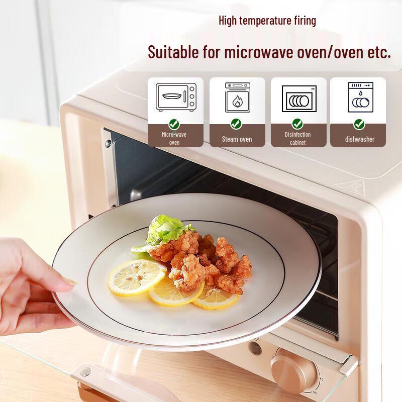 JingJingRS Ink Wash Ceramic Dinner Plate