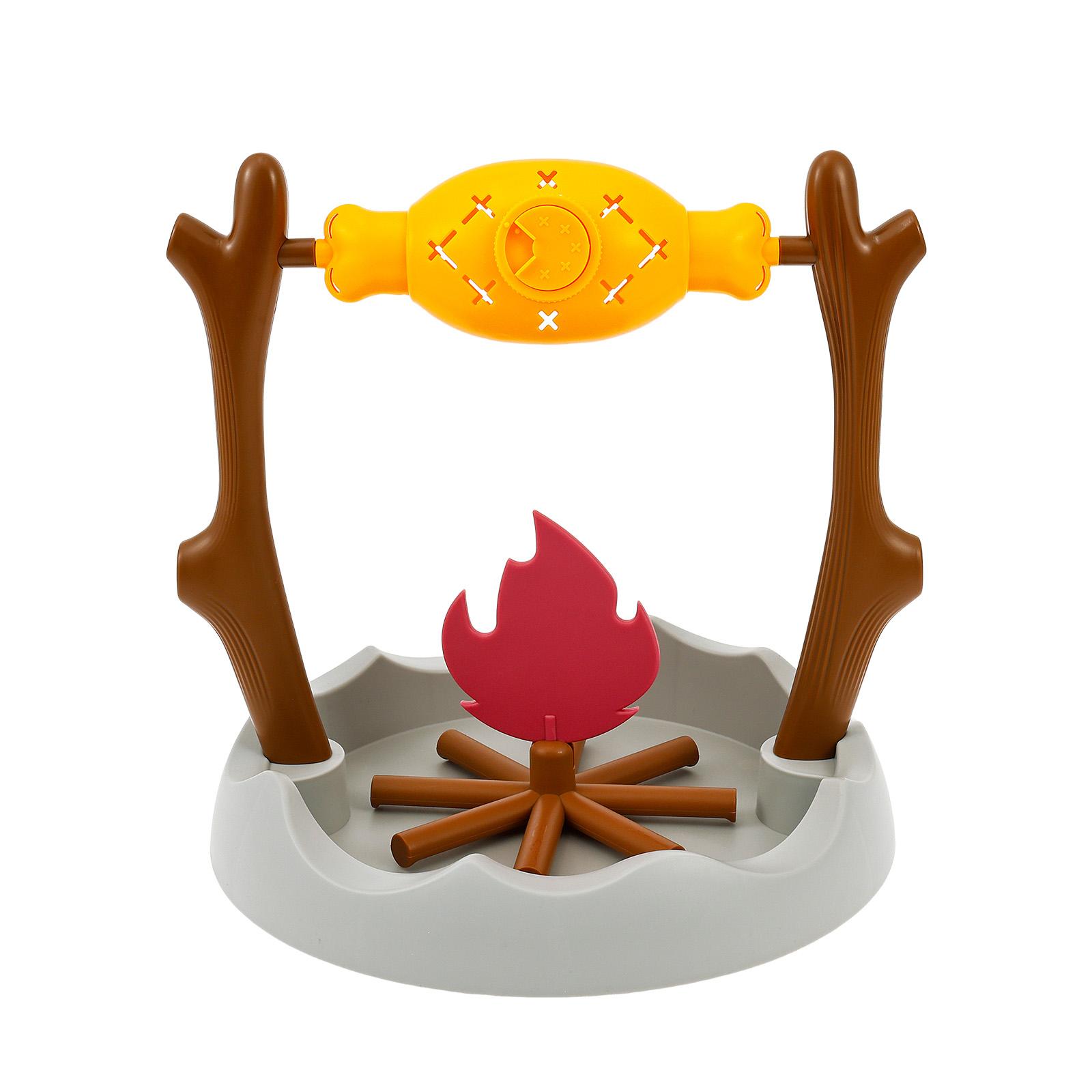 

BBQ Shaped Interactive Cat Toy 360° Rotating Food Hiding and Feeding Device Slow-moving Feeder Educational Items Dispenser Toy разноцветный