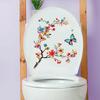 Flower Wall Stickers, Self-adhesive Butterfly Toilet Sticker Peel And Stick, Floral Leaf Decor Art DIY Wall Decals Wallpaper Supplies For Refrigerator